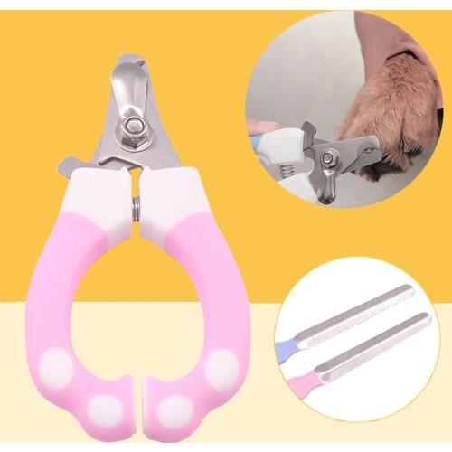Professional Pet Cat Dog Nail Clipper Cutter Stainless Steel Grooming Scissors Clippers Claw Nail Scissors with Lock