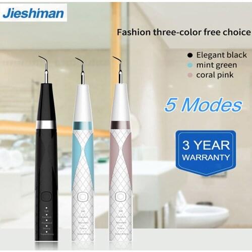 Original Jieshiman Oral Irrigator USB Rechargeable Water Flosser Portable Dental Water Jet Water Tank Waterproof Teeth Cleaner