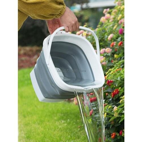 Portable Outdoor Fishing Bucket Foldable Washbasin Travel Portable Bucket Household Plastic Foot Washing Bucket Brj