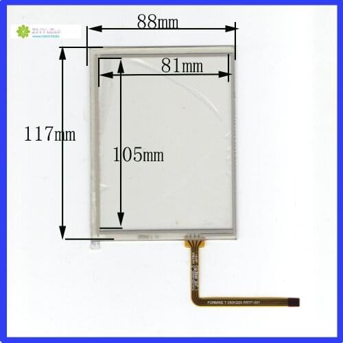 FOR MP5 MP4 XWT862 resistive handwritten touch screen free shipping 117*88 For PDA 4.5 inch GPS vehicle-mounted navigation