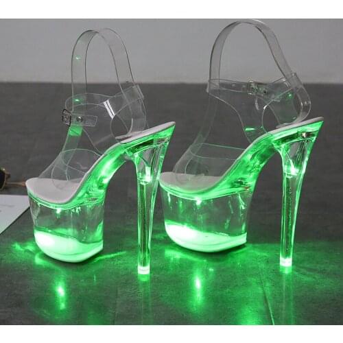 Brand Women Sandals Summer PVC Buckle Strap 16.5CM Thin High Heels Open Toed waterproof platform Party Wedding pumps women shoes