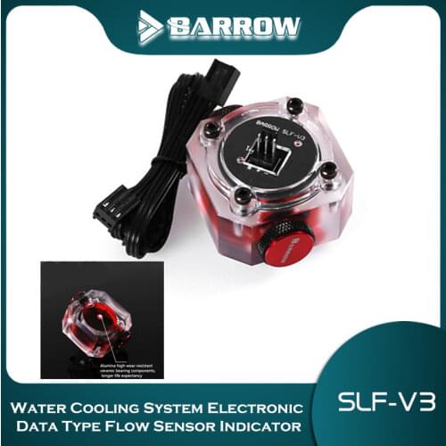 Barrow Water Cooling System Electronic Data Type Flow Sensor Indicator 3Pin ( Electronic data type ) SLF-V3