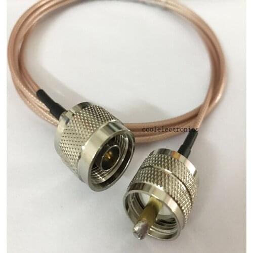 UHF PL259 Male to N male 50ohm RG316 Coax Low Loss Jumper RF Cable 1m 3m 5m 10m