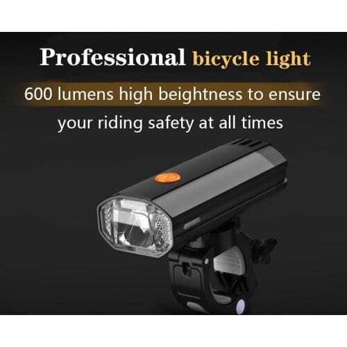 Bicycle light USB rechargeable headlights taillights mountain bike warning light 140 g 350 lumens