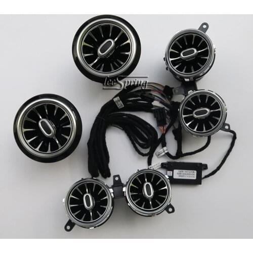 Air Vent with Ambient Light for Mercedes Benz W213 E class E200 E320 Air vent inlet outlet front center decoration