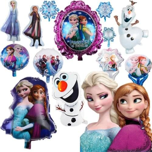 1pcs Disney Frozen Princess Foil Balloon Anna Elsa Frozen Birthday Party Balloon Baby Shower Girl Birthday Party Decoration Kids