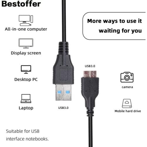 1.2 Meters USB 3.0 A to Micro B Male to Male For Canon 5DSR 5D4 High-Speed Camera USB3.0 SLR Pure Copper Data Cable