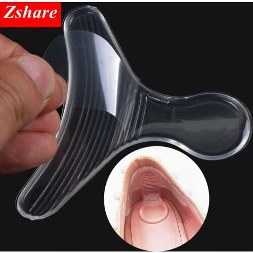 1 Pair Silicone Soft Insert Heel Liner Grips T-type Thread High Heel Comfort Pads Feet Care Accessories