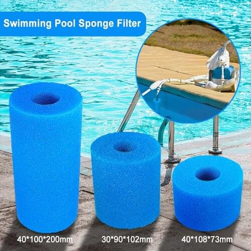 1PC Swimming Pool Filter for Intex S1 Reusable Washable Foam Sponge Cleaner Column Biofoam Cleaning Tool Water Pool Accessories