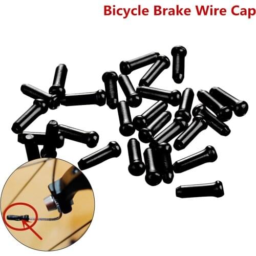 30Pcs Bicycle Brake Wire Cap Durable Practical MTB Aluminium Alloy Bike Line Cap Cover Cycling Mini Bicycle Part
