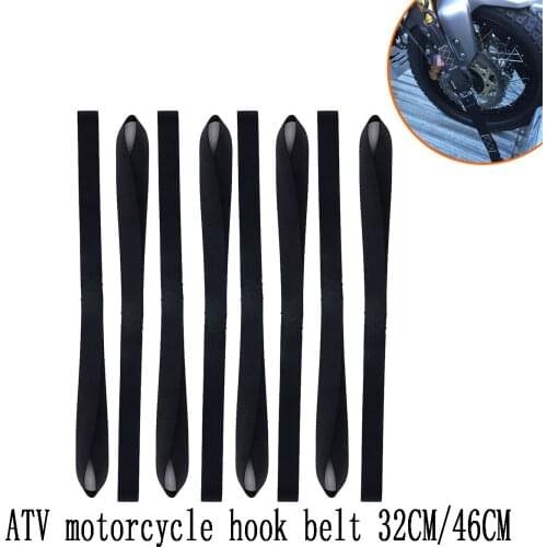 4/8 PCS ATV Hook Belt Endless Webbing Motorcycle Tie Downs Luggage Bandage Soft for CarMotorbike Loops Straps Multipurpose Strap