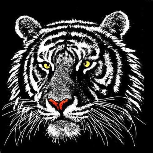 Full Diamonds 5D DIY Diamond Painting "Black Tiger" Diamond embroidery Cross Stitch Rhinestone Mosaic Painting Decoration