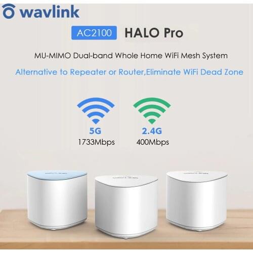 Wireless Mesh WiFi Router 2.4G 5G AC2100 MU-MIMO Dual-Band Whole Home Mesh WiFi Wireless Repeater WiFi Extender Working Online