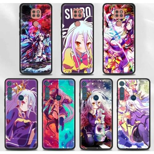 Case For Moto G Stylus(2021) G30 G10 G9 G8 Plus Power Lite Play One Fusion Hyper Edge E6s Black Cover Game No Life Anime