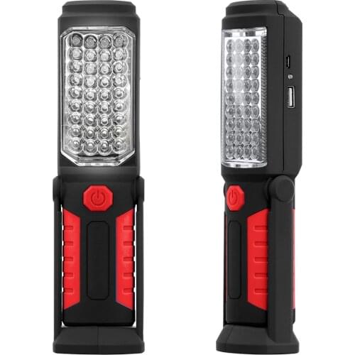 COB LED Torch Vehicle Magnetic Working Flashlight Light Car Garage Mechanic Home Rechargeable Torch Repairing Portable Lamp