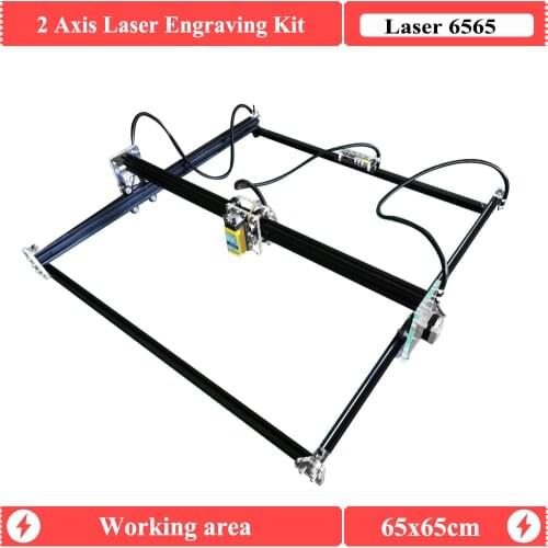2Axis Laser engraver 65x65CM 500mW/2500mw/5500mW/15W GRBL1.1 Laser Cutter CNC router Engraving Machine
