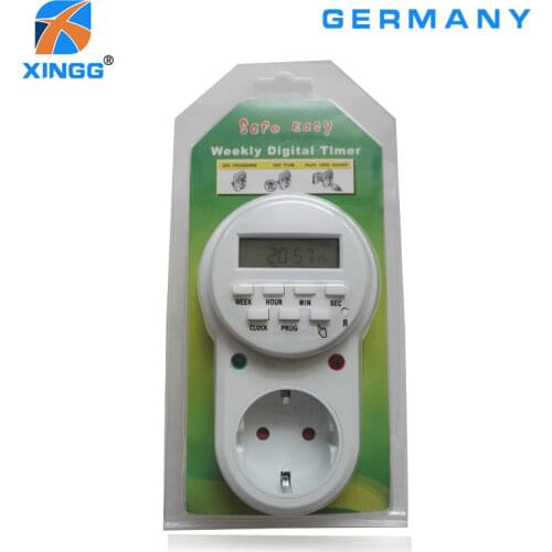 EU Russian Electronic Smart Digital Timer outlet 220V 16A 7 Day 12/24 Hour Programmable Timing Socket Kitchen Fish Timer