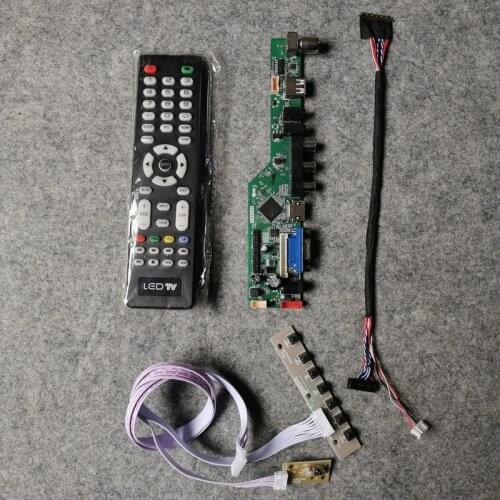 DIY kit 1280*720 LVDS 40 Pin For B101EW01/B101EW02 display universal LCD controller drive board panel VGA+USB+AV WLED 60Hz