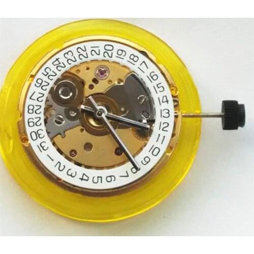 TianJin make Mechanical Autoamtic movement CLONE ETA 2824 movement date display fit for mens watch GOLD 2824