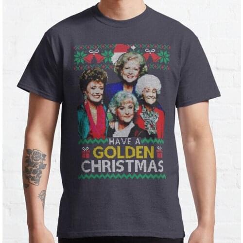 New Golden Girls Christmas Classic T-Shirt Cotton Men Tee Shirt