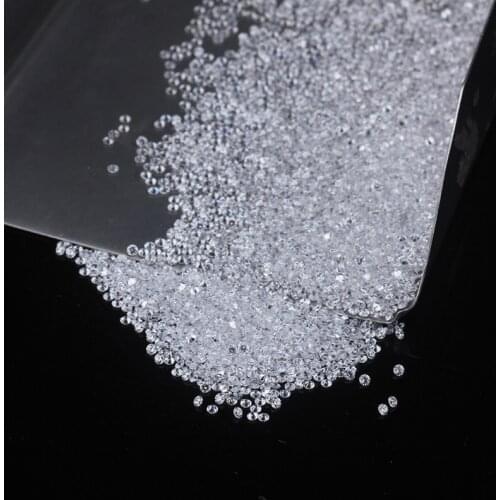 Wholesale Size Price 0.8~6.5mm D Color Round Cut Lab Grown Loose Moissanites Stone Test Positive 0.5CT