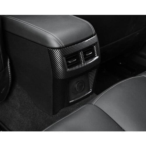 Fit for Cadillac for cT4 2020 armrest box rear air outlet anti kicking cover decoration