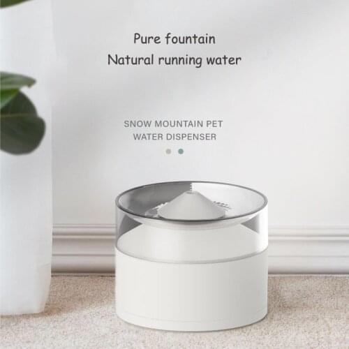 Drinker for cats snow mountain fountain 1.3L automatic drinking fountain with design Water dispenser indoor cat bowl filter
