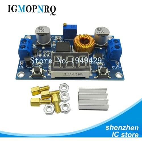 5A 75W XL4015 5A DC-DC Adjustable Step-down Module Step Down Modules with Voltmeter