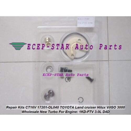 Turbo Repair Kit rebuild CT16V 17201-OL040 17201-30160 17201-30100 17201-30101 For TOYOTA HI-LUX HILUX D-4D 1KDFTV 1KD-FTV 3.0L