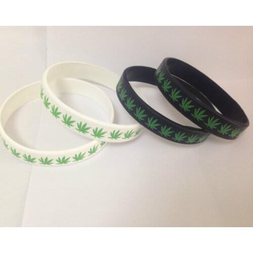 Cannabina Jamaica Print LOGO silicone bracelet Free shiping