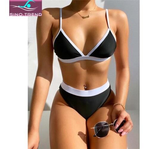 Черные раздельные купальники Sinotrend China At AliExpress
