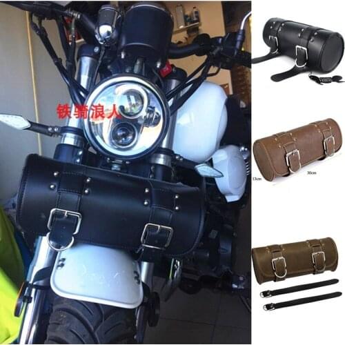 Bike Bag Motorcycle Tool Bag Waterproof for Harley Cruiser Dyna Softail Moto Handlebar Bags Chopper Motorbike Tail Pouch 3 Color