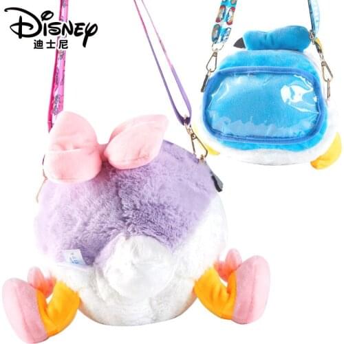 Disney cartoon Plush buttock bag Donald Duck Daisy Plush kick leg travel messenger bag birthday Christmas gift