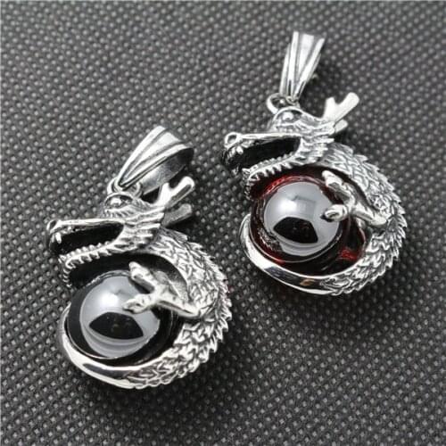 Top Quality 316L Stainless Steel Cool Dragon Pendant Charm Dragon Claw Costume Necklace Jewelry
