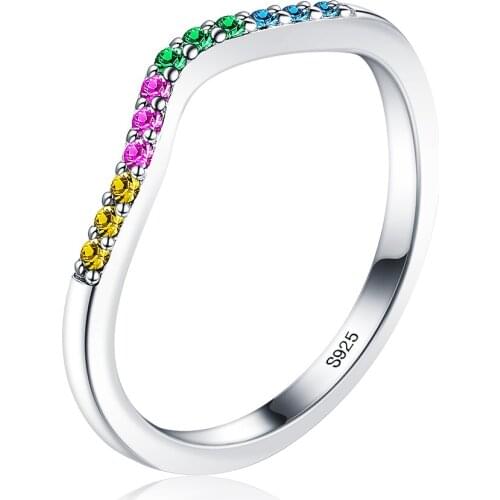 ZEMIOR Genuine 925 Sterling Silver Ring Atmospheric Cubic Zirconia Rings For Women Propose Marriage Fine Jewelry Gifts Hot Sale