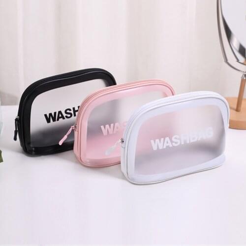 Women Multifunction Cosmetic Bag Large Capacity Pu Frosted Waterproof Travel Toiletry Organizer Zipper Pouch Makeup Case D98653