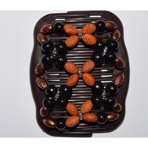 Golden Black classical fower beads comb 12 pcs/lot gift comb professional work lady hair accessory Easy to Use