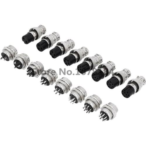 10set/lot GX16-2 GX16-3 GX16-4 GX16-5 GX16-6 GX16-7 GX16-8 GX16-9 GX16-10 core aviation connector / plug + socket