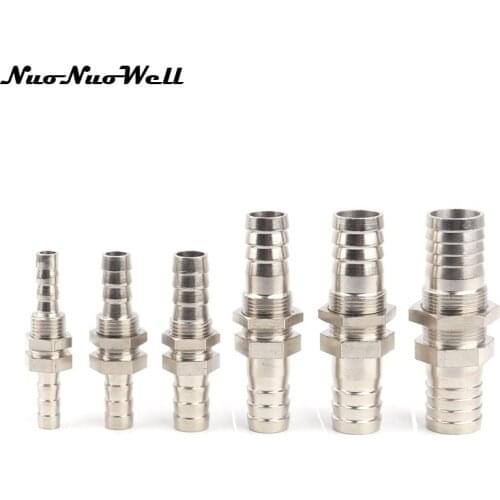 2pcs 6mm 8mm 10mm 12mm 14mm 16mm Straight Connector Hex Nut Adapter Aquarium Air Pump Line Joints Fish Tank Hose Fittings