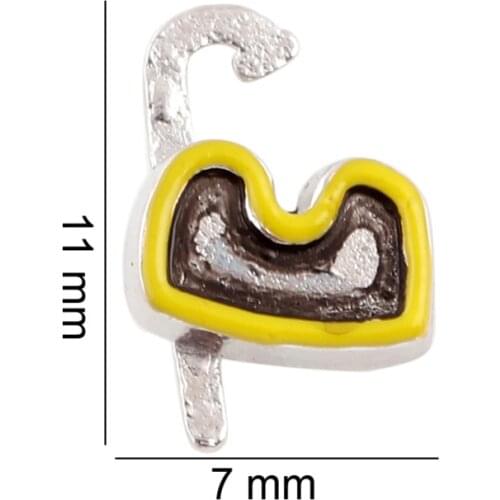 20Pcs/Lot Swim Glasses Floating Charms Hand-made DIY for Glass Lockets