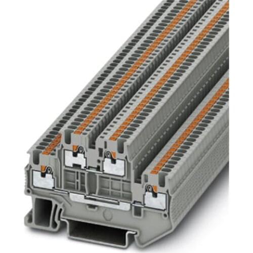 5pcs Phonix type PTTB1.5/S 0.14-1.5 mm2 AWG 25-14 Double-layer Quick Connector Din Rail Combination Fast Wiring Terminal Blocks