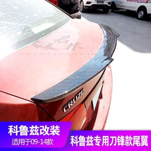Carbon Fiber New Spoiler Cruze 2010-2014 For Chevrolet Cruze High Quality Rear Lip Car Spoiler Trunk Color Rear Wing Accessories