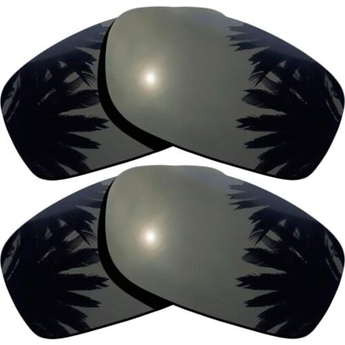 Black+Black) 2-Pairs Polarized Replacement Lenses for Fives Squared 100% UVA & UVB Protection