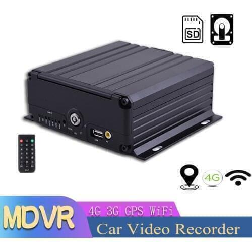 Cheap 4Ch HD 1080P 4G WiFi Car Mobile DVR G-Sensor SD Card PAL NTSC MDVR