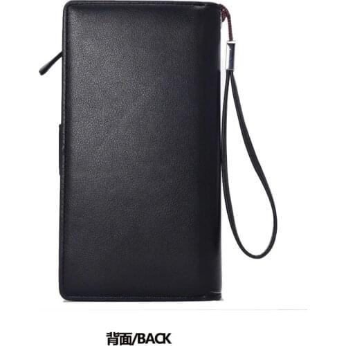 Luxury Brand Mens Wallets Men Long Purse Wallet Male Clutch PU Leather Zippers Wallet Men Business Wallet Coin Purse