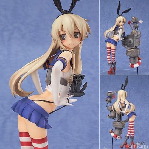 Japanese Anime Kantai Collection Shimakaze PVC Action Figures Toy Anime Bunny Gril Figure Statue Game Collection Model Doll Gift