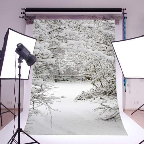 Snow Xmas Scenery Photography Backdrop Customized Photo Background Studio Prop PD15