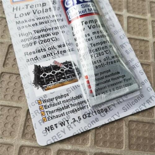 Gasket-free 33 sealant silver gray 100g silicone sealant adhesive for automobile engine motor electrical repair accessories