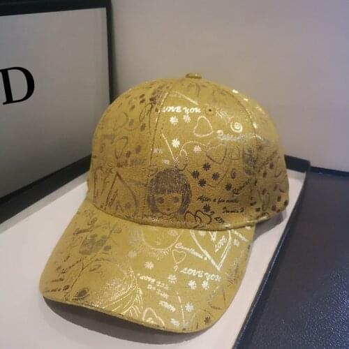 HT386 Fashion Brand snapback Baseball Cap Women Gorra cap Street Hip Hop Caps Suede Hats for Ladies printed Baseball cap