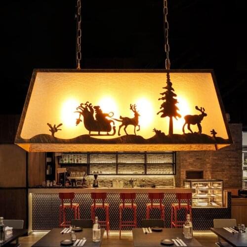 Money making: deer, deer, American style country chandelier, boy and girl, childrens room, bedroom lamp, Art Chandelier